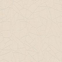 Profhome - Papel pintado gráfico 399342 papel pintado no tejido ligeramente texturado con dibujo abstracto y acentos metálicos beige blanco-crema