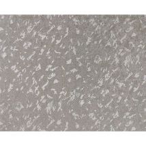 Edem - Papel pintado liso 9011-34 Papel pintado no tejido gofrado de aspecto yeso brillante plata gris 10,65 m2