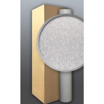 Edem - 80374BR60 Papel pintado blanco no tejido para pintar encima con textura decorativa de lino 5 rollos para 132 m2