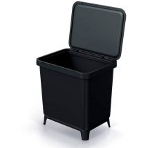 Keden - Papelera de reciclaje Cubo forma cuadrada de 30L