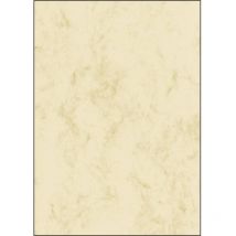 DP181 DP181 papier à motifs marbre din A4 90 g/m² beige 25 feuille(s) - Sigel