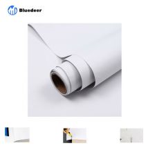 Bluedeer - 5 pièces Papier Adhesif pour Meuble Blanc Matte 60X300cm Film Vinyle Autocollant pour Meubles Armoires Murs Chambres à Coucher Imperméable