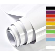 Papier Adhesif pour Meuble Blanc Paillettes 60cmX5m Cuisine Armoires Bureau Stickers Meuble Vinyle Decoratif Autocollants Meuble Film