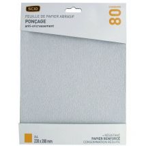 Papier corindon anti-encrassement 230 x 280 mm 80 4