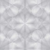 Profhome - Papier peint 3D 386922 papier peint intissé gaufré à chaud légèrement texturé au style kaléidoscope satiné gris gris-clair argent 5,33 m2
