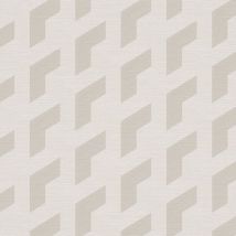 Profhome - Papier peint 3D 781504 papier peint intissé gaufré à chaud texturé avec un dessin graphique subtilement chatoyant gris blanc gris argent