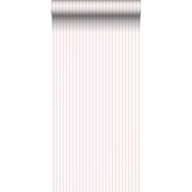 Sanders&sanders - papier peint à rayures rose et blanc