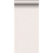 Sanders&sanders - papier peint à rayures vieux rose et blanc