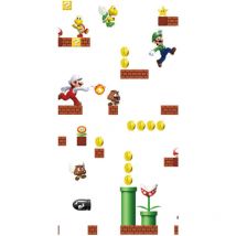 Roommates - Rouleau de papier peint auto-adhésif - Nin Mario Bros