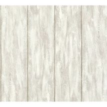 Papier peint imitation bois Papier peint effet bois Tapisserie imitation bois Papier peint intissé Gris Beige/crème 361521 - 10,05 x 0,53 m