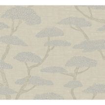 Profhome - Papier peint asiatique 387411 papier peint intissé gaufré à chaud légèrement texturé avec un dessin asiatique mat beige bleu gris brun