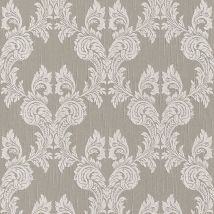 Profhome - Papier peint aspect textile 956306 papier peint textile texturé à l'aspect textile mat gris beige 5,33 m2