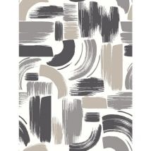 Roommates - Papier Peint rouleau auto-adhésif - Coups de pinceau modernes