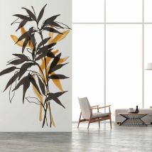 Papier peint bambou minimaliste