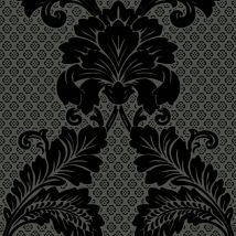 Profhome - Papier peint baroque 305445 papier peint intissé légèrement texturé au style baroque mat noir gris 5,22 m2
