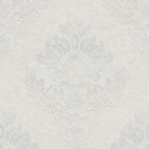 Profhome - Papier peint baroque 379015 papier peint intissé légèrement texturé au style baroque mat blanc argent gris 5,33 m2