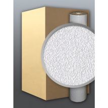 Edem - Papier peint blanc effet Papier ingrain 1 carton de 9 rouleaux 204-40-9