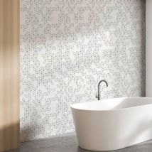 Papier peint carré blanc