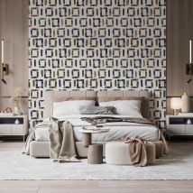 Papier peint carré tribal