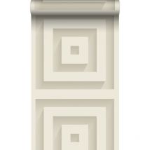 Origin Wallcoverings - papier peint carrés 3d blanc