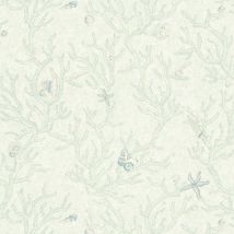 Profhome - Papier peint de luxe exclusif 344962 papier peint intissé légèrement texturé avec un dessin graphique brillant vert argent 7,035 m2