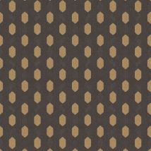 Profhome - Papier peint de luxe exclusif 369735 papier peint intissé légèrement texturé avec un dessin graphique mat noir or brun 5,33 m2