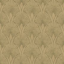 Profhome - Papier peint de luxe exclusif 374272 papier peint intissé légèrement texturé design mat or beige brun 5,33 m2