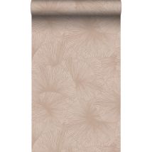 Origin Wallcoverings - Papier Peint Effet 3d Feuilles Vieux Rose