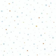 Profhome - Papier peint enfants 381162 papier peint intissé légèrement texturé avec un dessin infantile mat bleu blanc jaune orange 5,33 m2