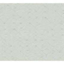 Profhome - Papier peint ethnique 387423 papier peint intissé gaufré à chaud légèrement texturé au style éthnique mat vert blanc vert menthe 5,33 m2