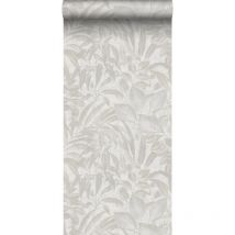 Sanders&sanders - papier peint feuilles gris