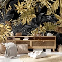 Papier peint feuilles luxury tropical