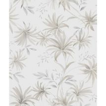 Sanders&sanders - papier peint feuilles gris