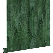 Estahome - papier peint feuilles vert émeraude