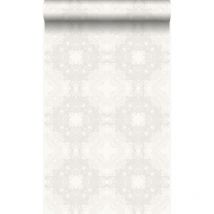 Origin - papier peint forme graphique blanc Wallcoverings