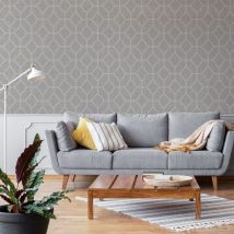 Boutique - Papier peint intissé Géométrie Asscher 1005 x 52cm Beige