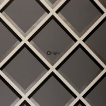 papier peint géométrique marron - Origin Wallcoverings