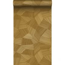Origin Wallcoverings - papier peint graphique 3D ocre doré