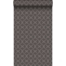 Origin - papier peint graphique gris foncé Wallcoverings