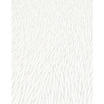 Papier peint graphique minimaliste blanc & beige | Tapisserie motif blanche & beige chambre adulte | Papier peint intissé vinyle salon