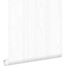 Estahome - papier peint imitation bois blanc