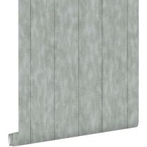 Estahome - papier peint imitation bois gris