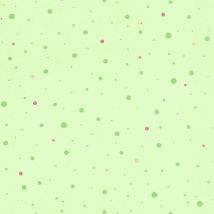 Papier peint intissé chambre garçon | Papier peint à pois vert chambre bébé | Tapisserie à pois vert & rose idéale chambre enfant - 10,05 x 0,53 m