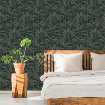 Superfresco Easy - Papier peint intissé Tropic 1005 x 52cm Bleu