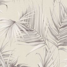 Papier peint jungle Papier peint tropical Papier peint exotique Tapisserie jungle Tapisserie tropicale Beige/crème Gris 365052 - 10,05 x 0,53 m
