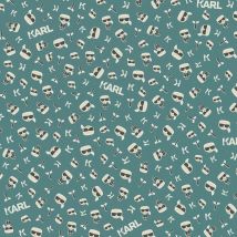 Papier peint vert chambre ado moderneTapisserie motif mode couturier célèbre verte & blanche Papier peint fashion chambre fille