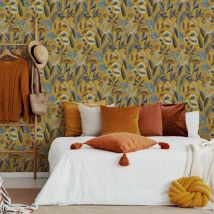 Superfresco Easy - Papier peint intissé Arts paradis 1005 x 52cm Ocre