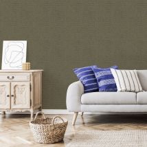 Superfresco Easy - Papier peint intissé Effet croco 1005 x 52cm Vert kaki