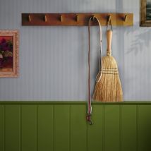 Joules - Papier peint intissé Country Critters Ticking Stripe 1005 x 52cm Bleu