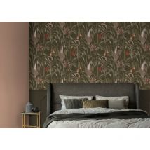 Looks By Wolfgang Joop - Papier peint Intissé looks Feuilles tropicales 1005 x 52cm Vert